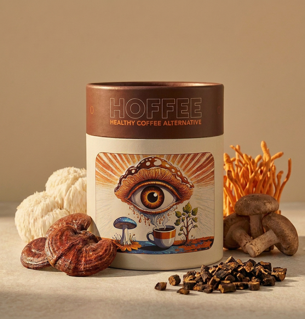 Hoffee-300 ES — Coffee Alternative with Chicory and Functional Mushrooms, 300 g